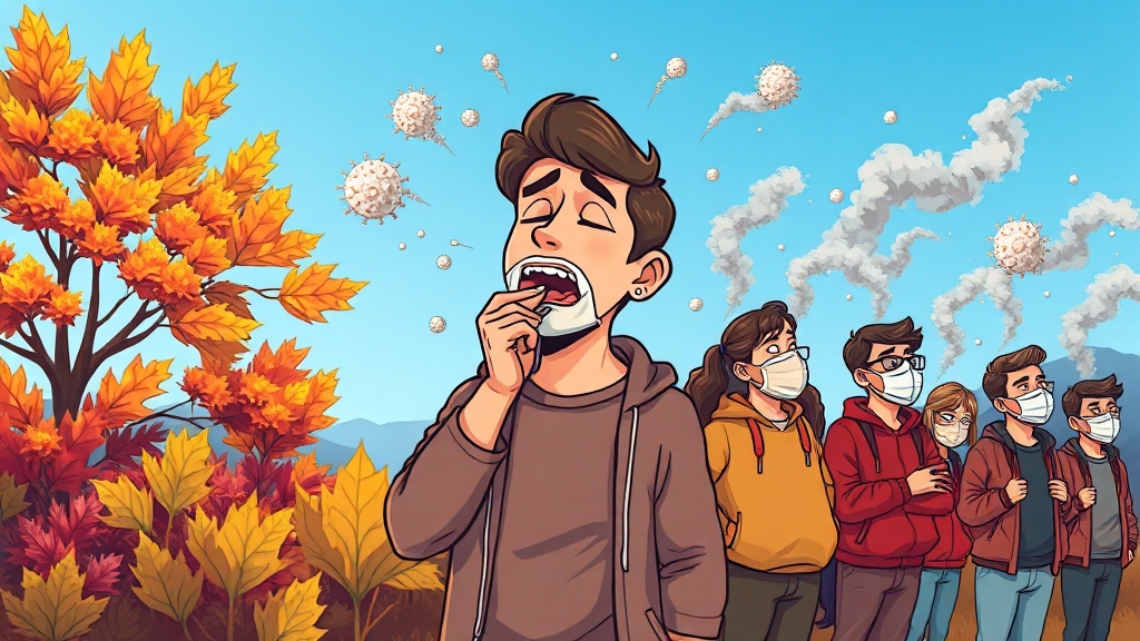 마른 기침과 가래, 왜 생길까요? (cartoon 스타일)