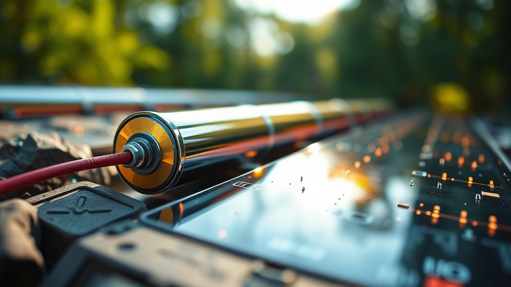 전고체 배터리, 왜 주목받는가? 기술적 특징과 장점 (realistic 스타일)