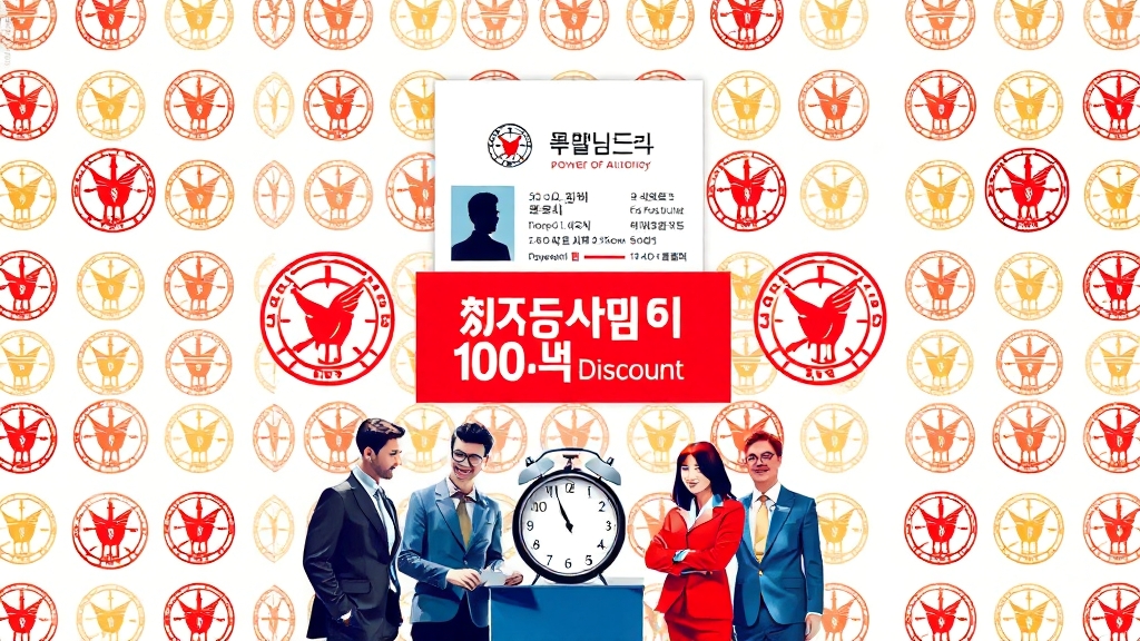 직접 발로 뛰자! 등기소 방문 발급 (popart 스타일)