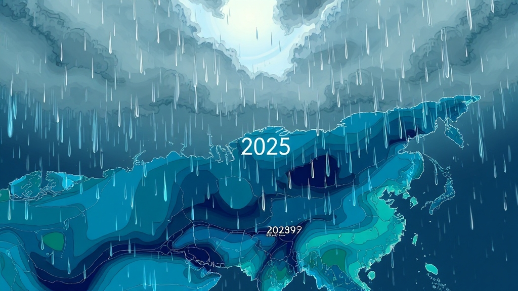 지역별 장마 시기 상세 예측 (illustration 스타일)
