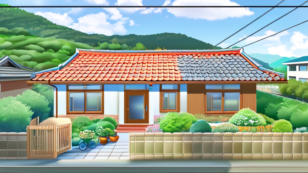 인천시 천원주택, 무엇이 특별한가요? (realistic 스타일)