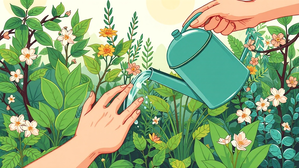 물주기에 영향 미치는 요인 (cartoon 스타일)