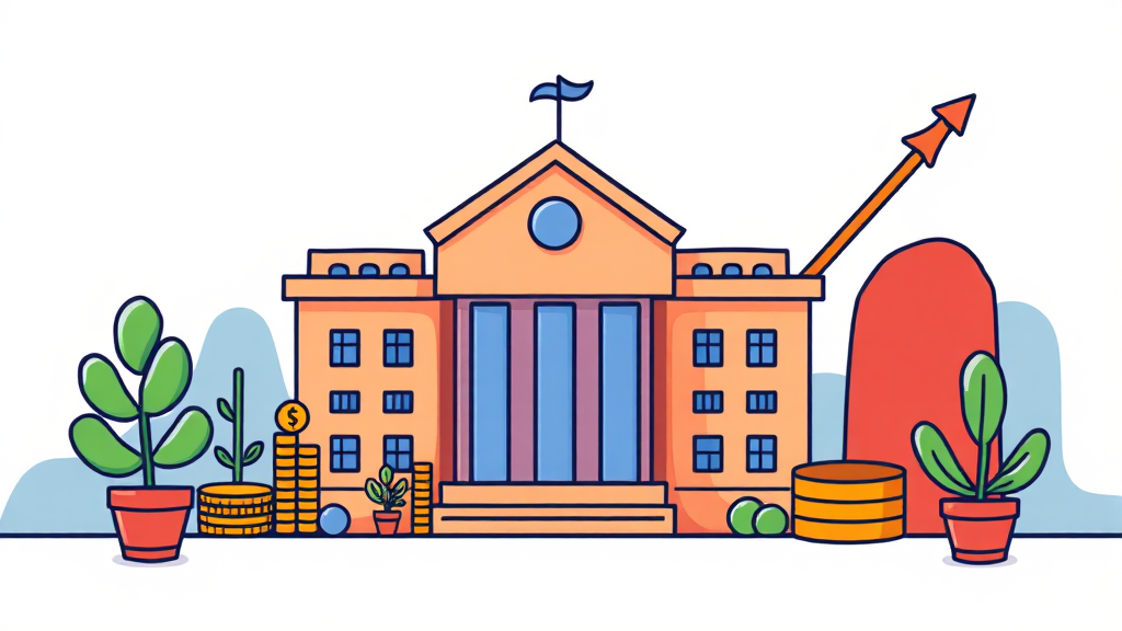 RIA 계좌, 성공적인 투자를 위한 전략 (cartoon 스타일)