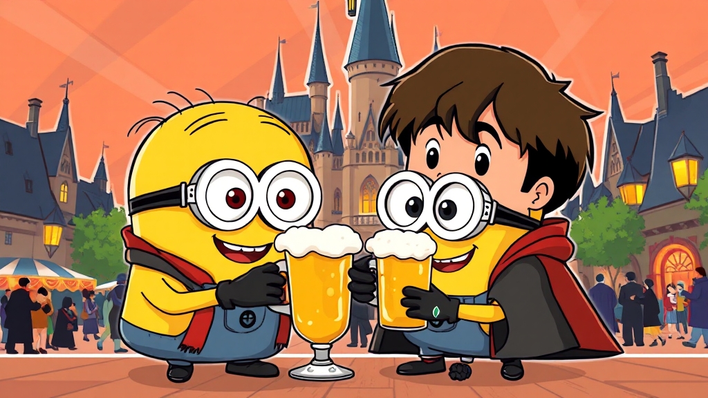 해리포터 & 미니언즈 테마존 (cartoon 스타일)