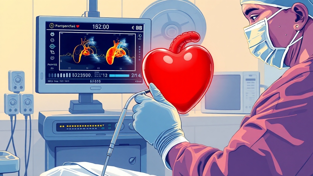 심낭압전 치료 및 관리 (illustration 스타일)