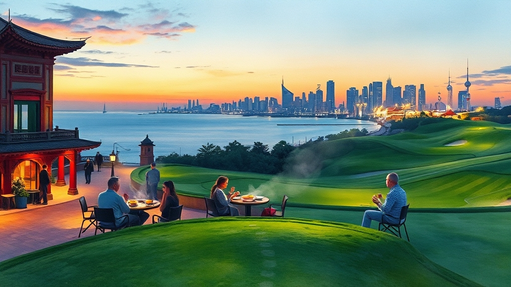 골프와 함께 즐기는 대련 여행 (realistic 스타일)