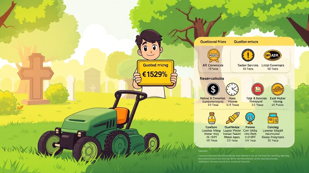 농협 벌초대행 비용은 얼마일까요? (cartoon 스타일)