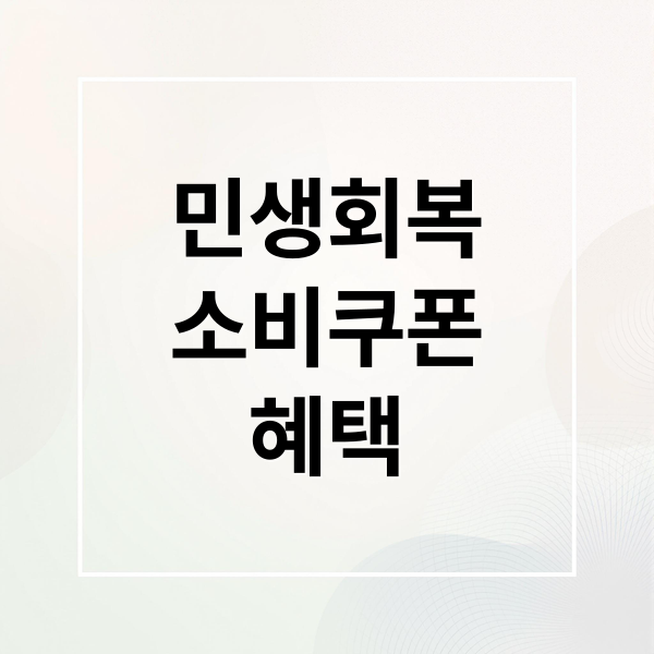 민생회복
소비쿠폰
혜택 (민생회복 소비쿠폰 신청)