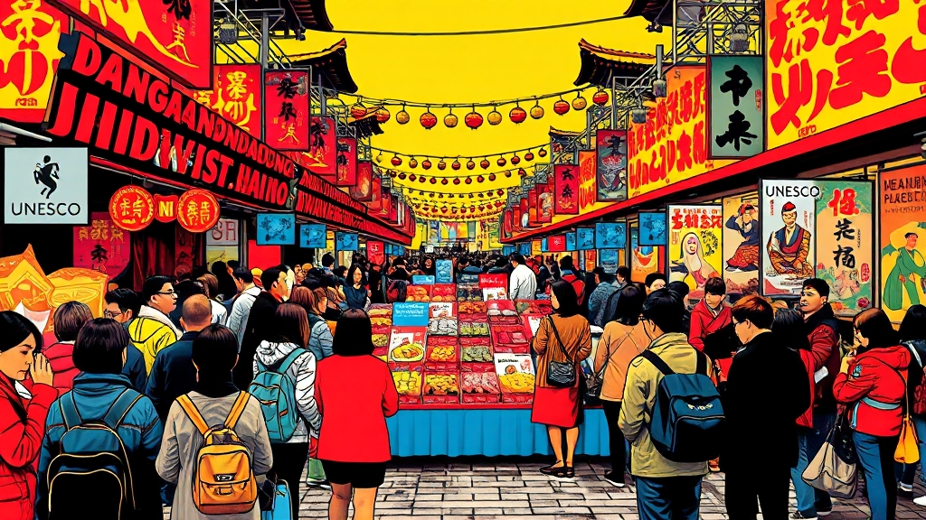 단오제 음식과 전통 의례 (popart 스타일)