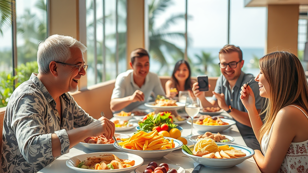 괌 호텔 조식 & 레스토랑, 맛집은 어디? (realistic 스타일)