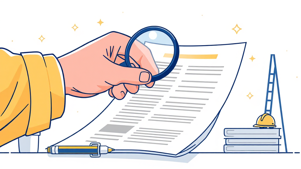 산재 신청, 필요 서류 완벽 정리 (illustration 스타일)