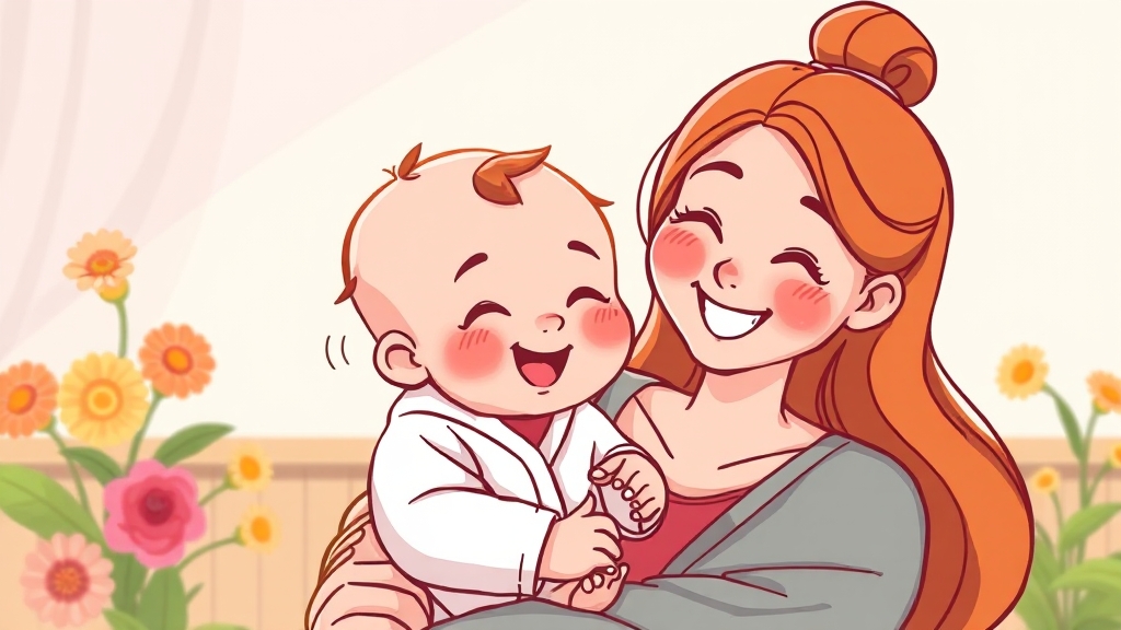 영아수당 인상 및 지급 확대 (cartoon 스타일)