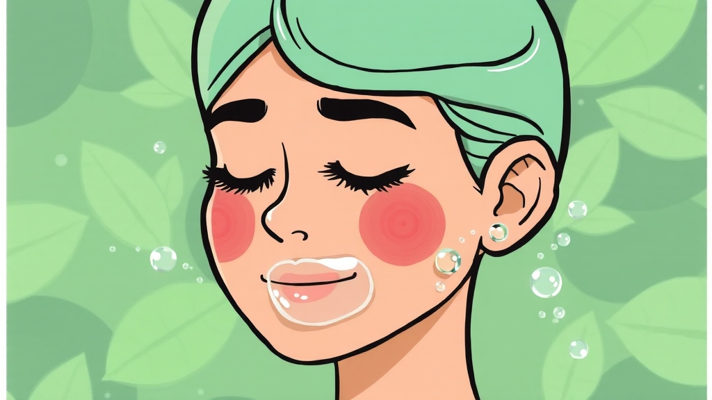 피부 진정, 수딩젤 활용법 (cartoon 스타일)