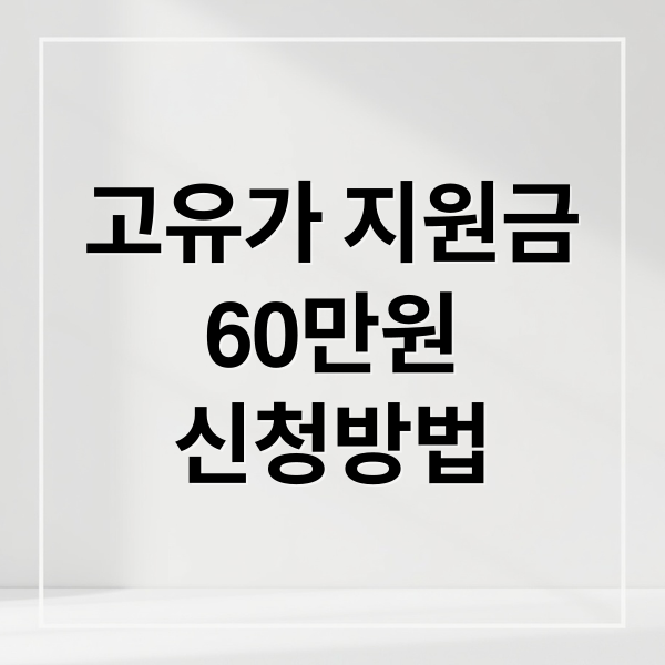 고유가 지원금
60만원
신청방법 (고유가지원금 60만원 신청)