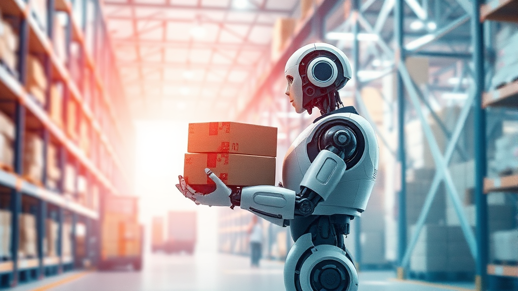 티엑스알로보틱스: 턴키 솔루션과 AI 기반 로봇 기술 (watercolor 스타일)