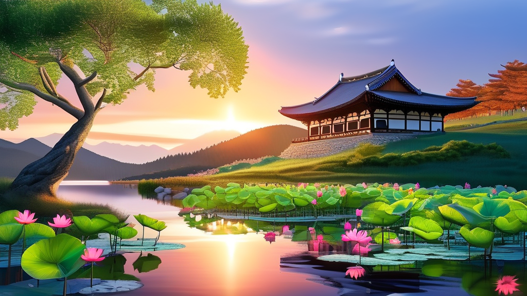 놓치면 후회! 두물머리 주변 숨은 명소 탐방 (realistic 스타일)