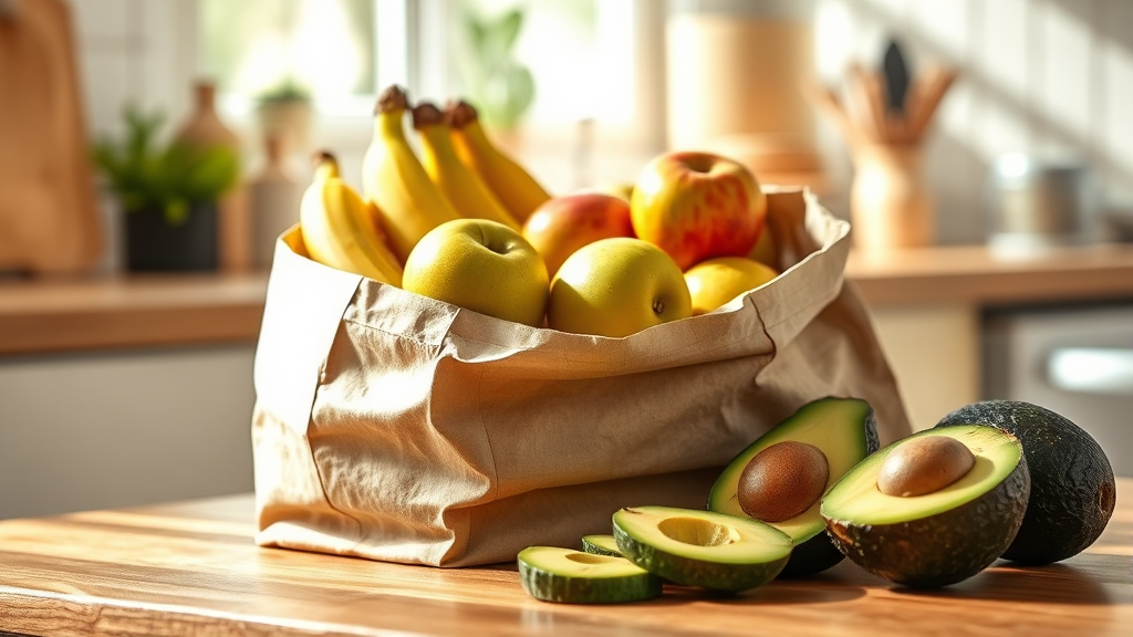 아보카도 고르는 법과 보관 및 손질 팁 (realistic 스타일)