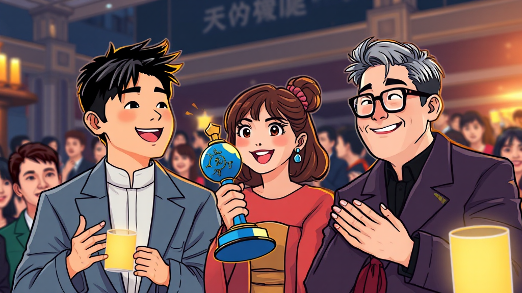 주요 부문 수상 결과 (cartoon 스타일)