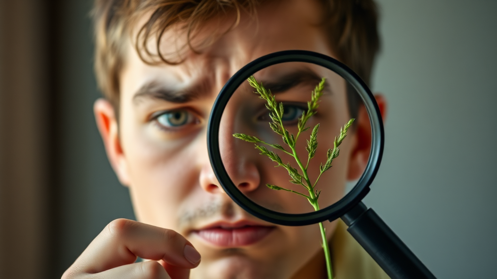 쑥 섭취 시 주의사항 (realistic 스타일)