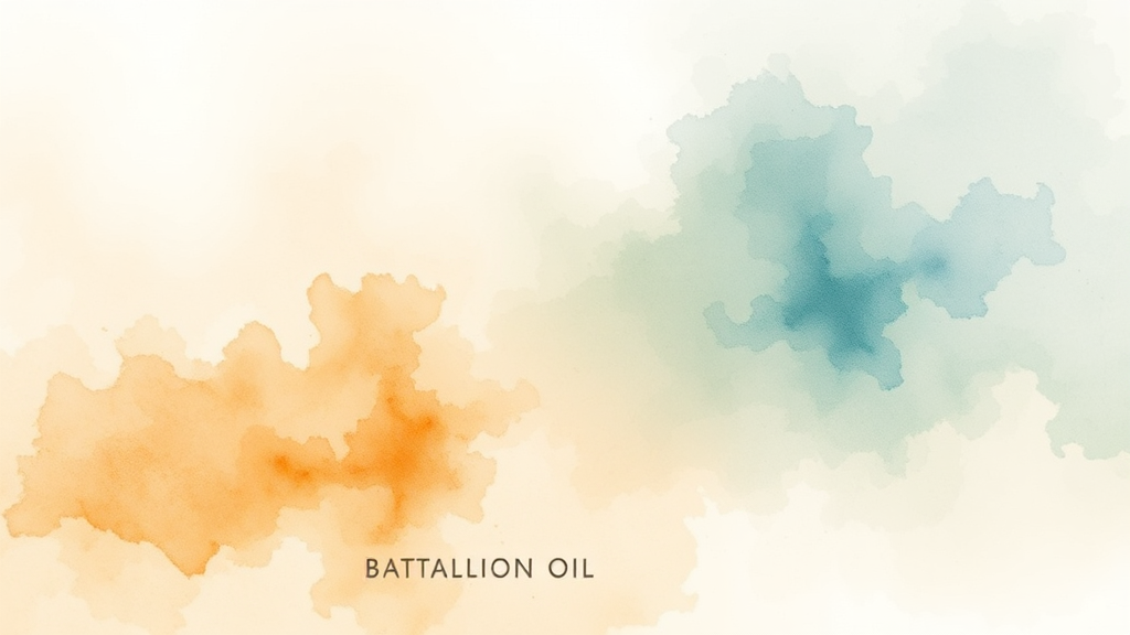 바탈리언 오일의 재무 상태 및 부채 현황 (watercolor 스타일)