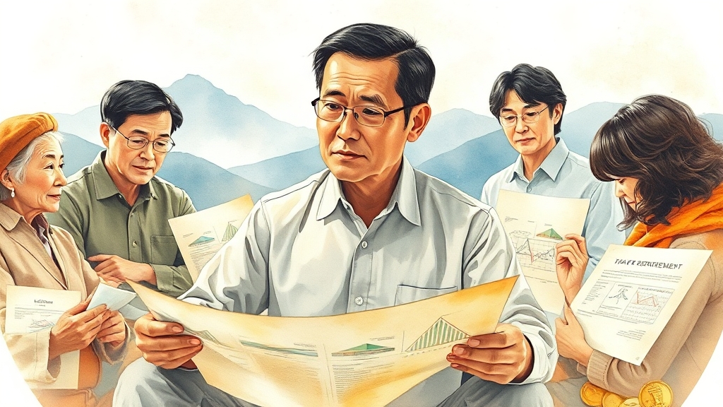 연금저축펀드란? (watercolor 스타일)