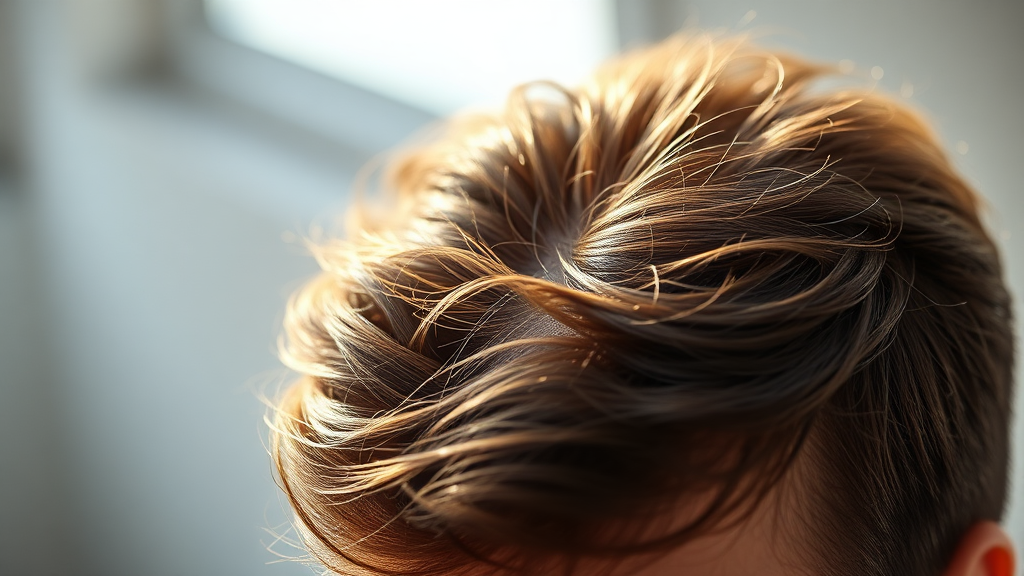 탈모 치료제 개발 영향 (realistic 스타일)