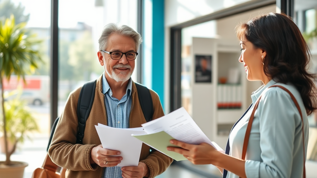 방문 신청, 이렇게 하세요! (realistic 스타일)