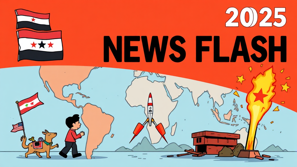 해외/국제 뉴스 (cartoon 스타일)