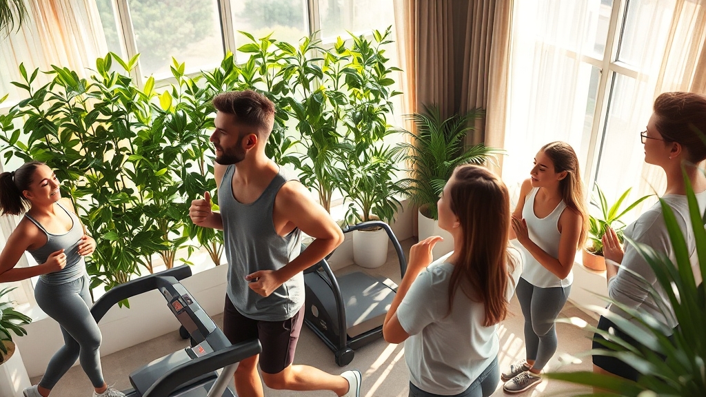 일상생활 속 공황장애 관리 (realistic 스타일)