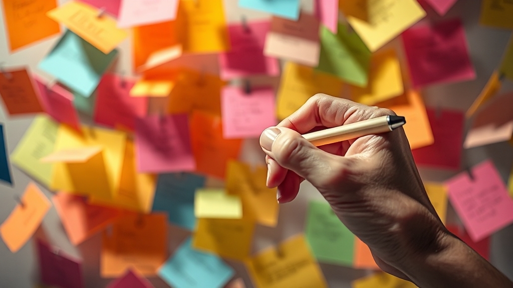 구글 킵 기본 기능: 메모 작성 및 편집 (realistic 스타일)