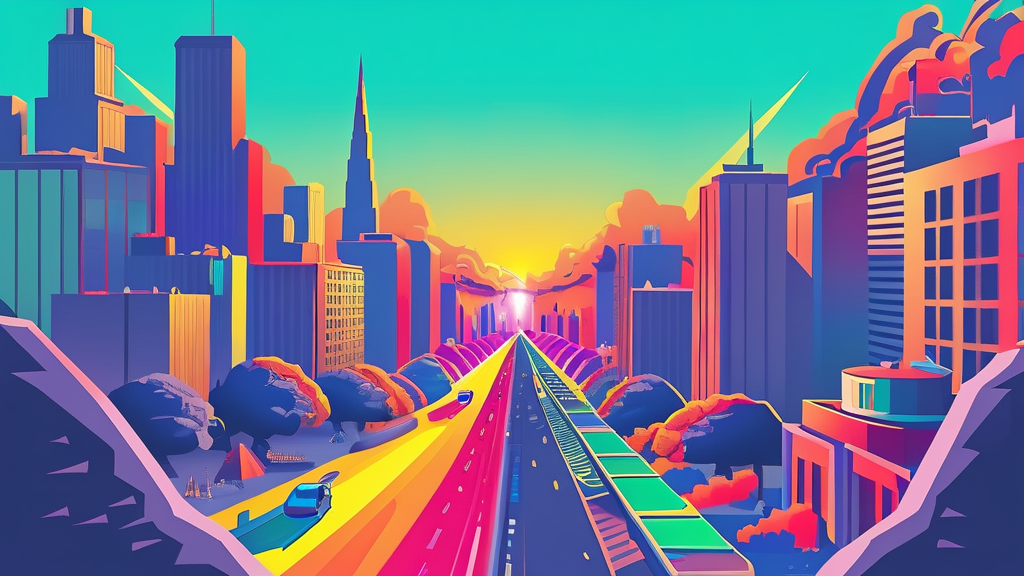 현대 사회 위기의 본질: 기술, 국제 질서, 그리고 그 너머 (cartoon 스타일)