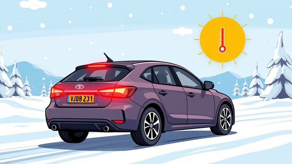 날씨와 타이어 공기압의 관계 (cartoon 스타일)