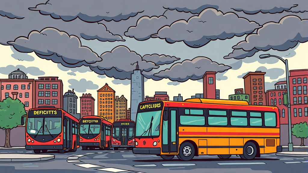 준공영제의 딜레마 (cartoon 스타일)