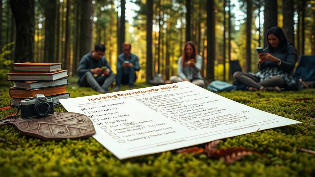 예약 전 필수 확인 사항 체크리스트 (realistic 스타일)