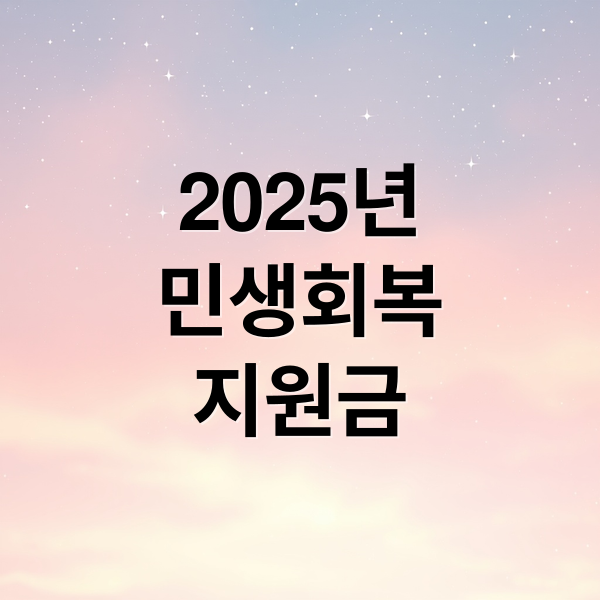 2025년
민생회복
지원금 (025 민생회복지원금 지급일 총정리)