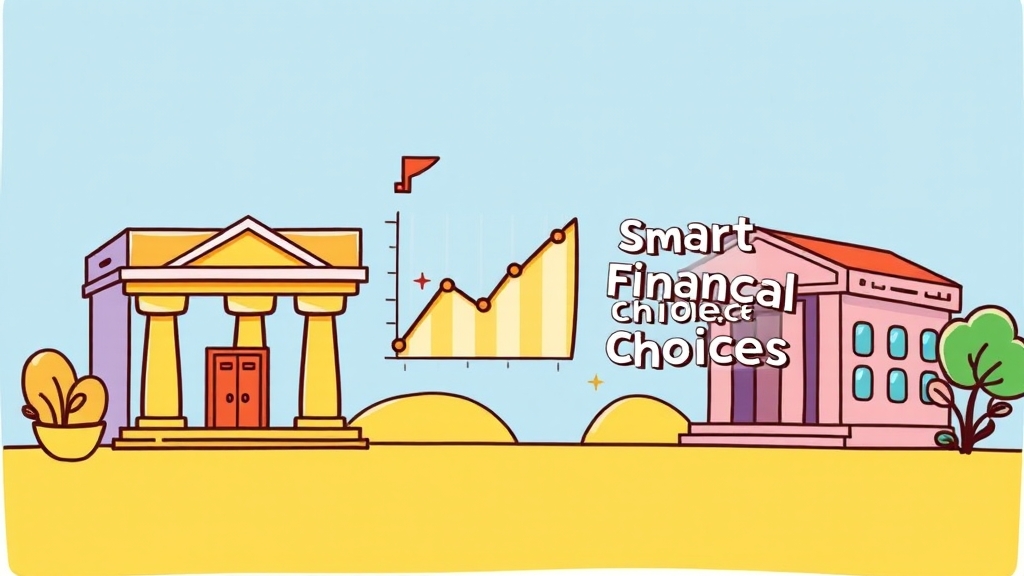 금융기관 선택 및 조건 (cartoon 스타일)