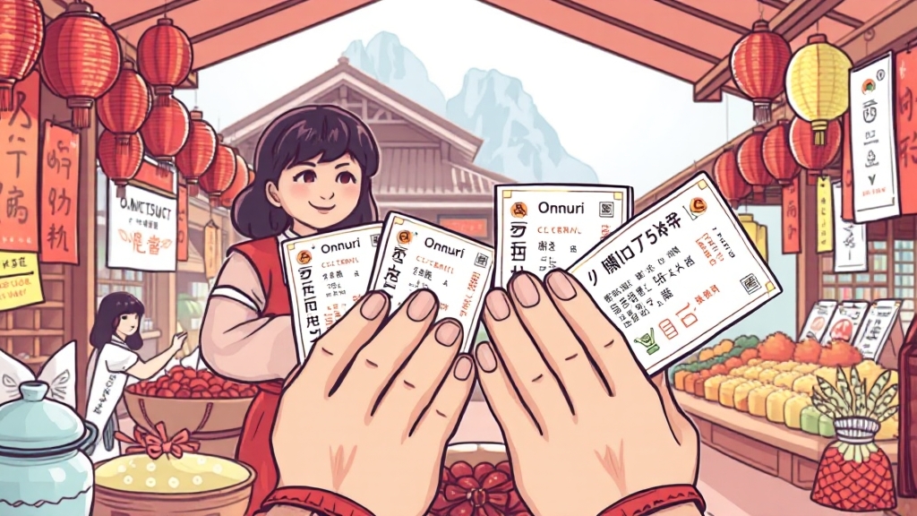 온누리상품권 구매 방법 (illustration 스타일)