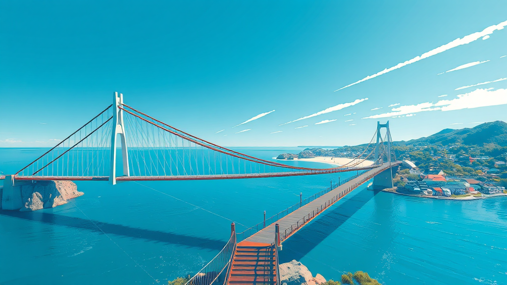 용궁 구름다리, 어떤 곳? (illustration 스타일)