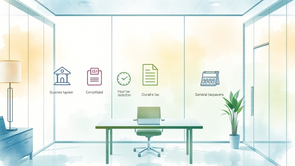 일반 vs 간이과세자 (watercolor 스타일)