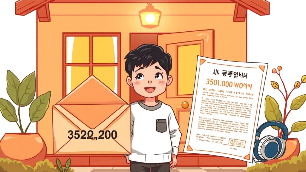 2025년 주거급여, 얼마나 오를까요? (cartoon 스타일)