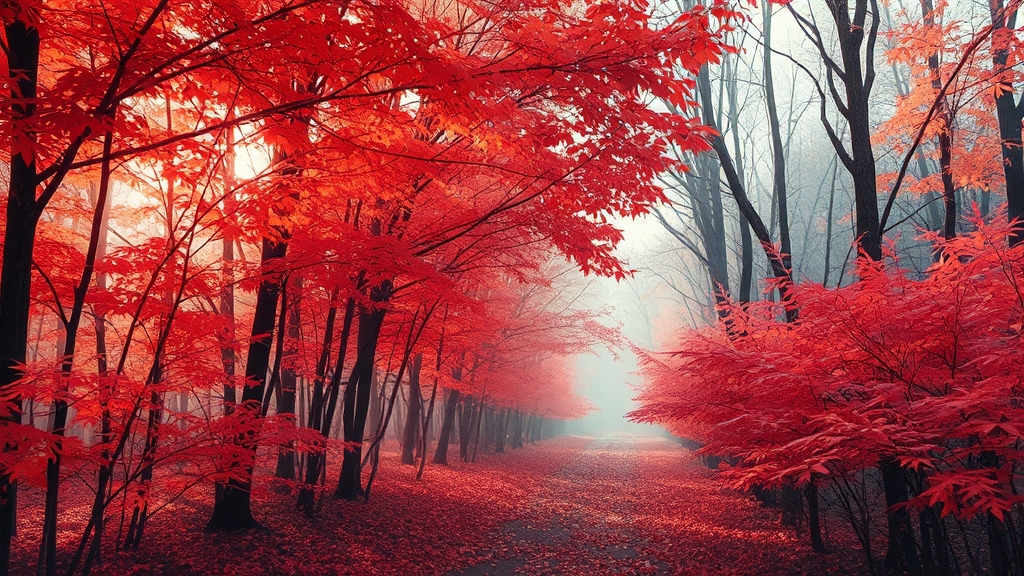 2025년 단풍, 언제 절정일까? (watercolor 스타일)