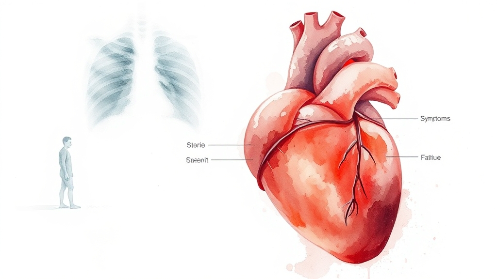 심장 비대, 무엇일까요? (watercolor 스타일)