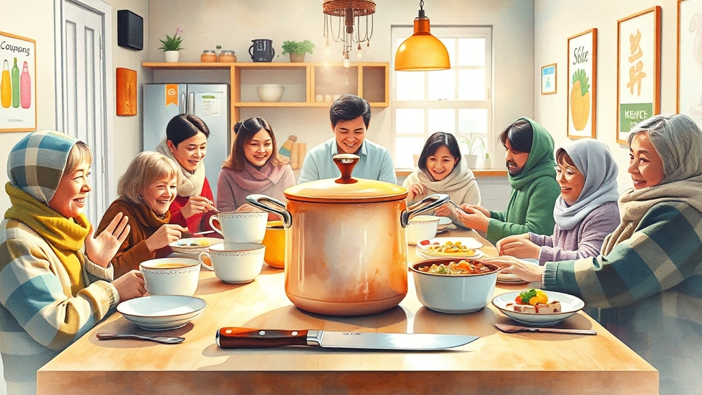 집콕 요리 추천템 (watercolor 스타일)