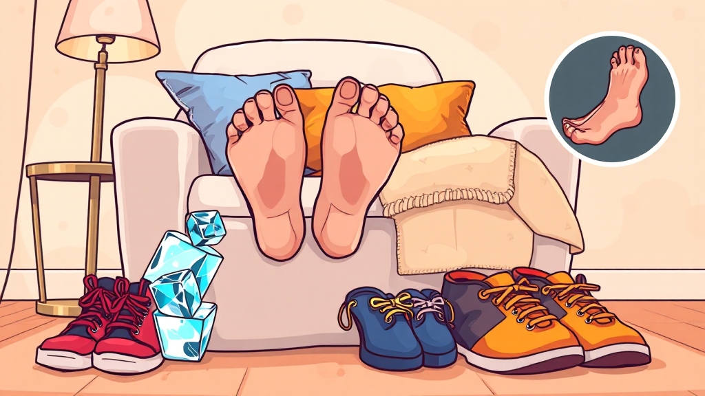 통증 완화 관리법 (cartoon 스타일)