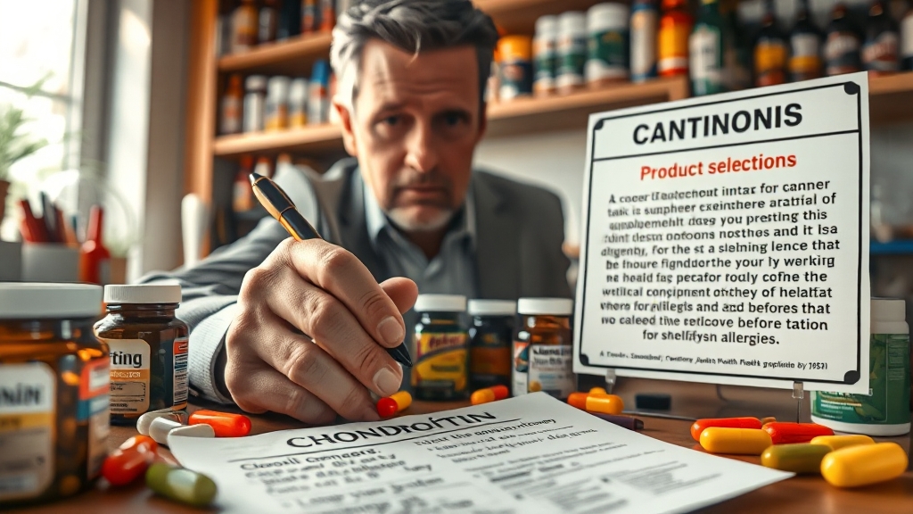 콘드로이친 부작용 & 주의사항 (realistic 스타일)