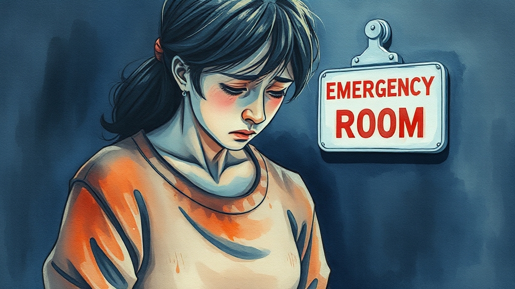 급체 시 나타나는 주요 증상들 (watercolor 스타일)