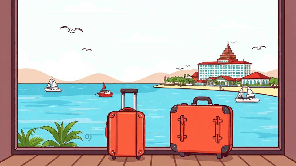 오키나와 숙소 추천 (cartoon 스타일)