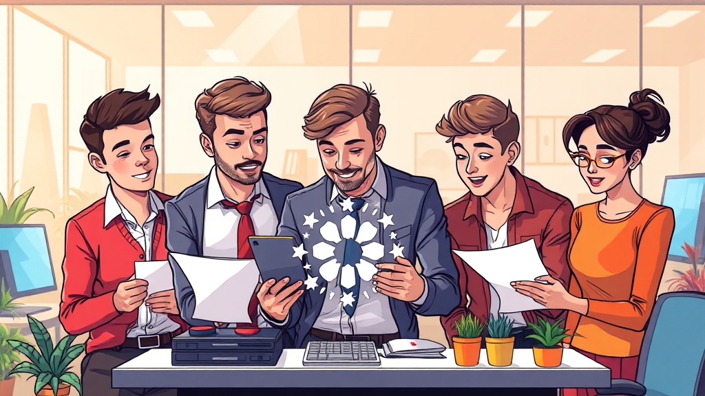 기업과 청년, 조건은 무엇일까요? (cartoon 스타일)