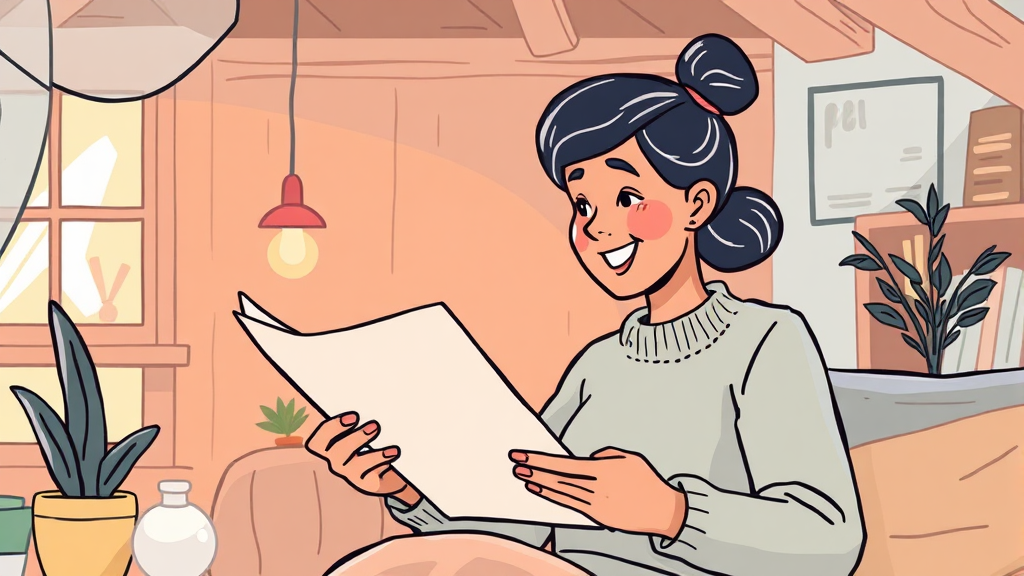 월세 세액공제 신청 방법 및 필요 서류 (illustration 스타일)