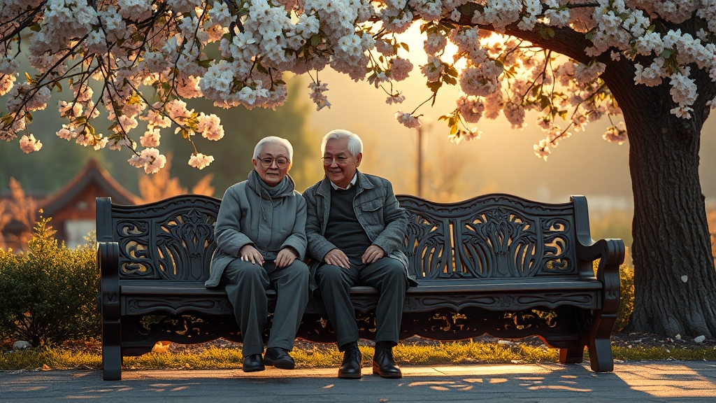 황혼기 여행의 매력, 남해와 경주에서 찾는 노년의 힐링 명소 7 자연 경관 속 편안한 휴식 (realistic 스타일)